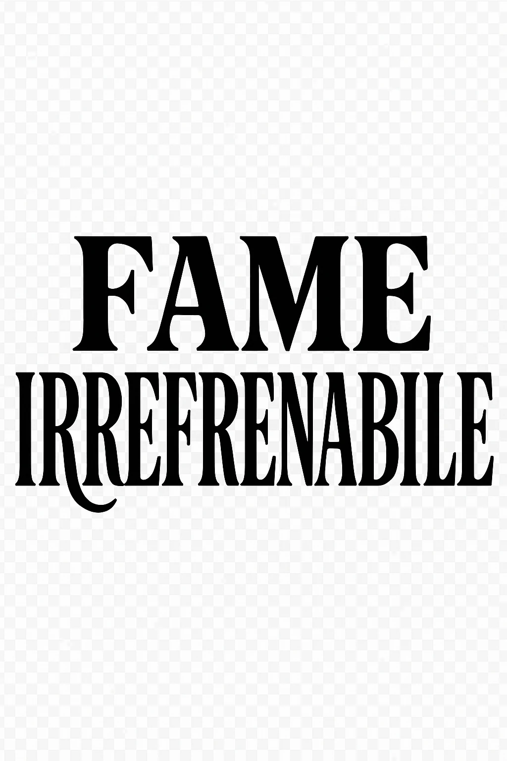 FAME IRREFRENABILE NO SFONDO emoji