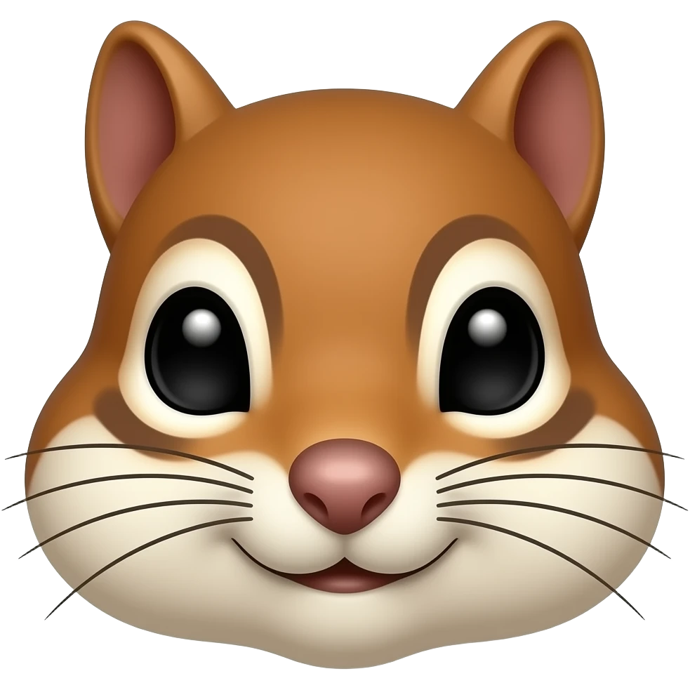 Chipmunk face emoji