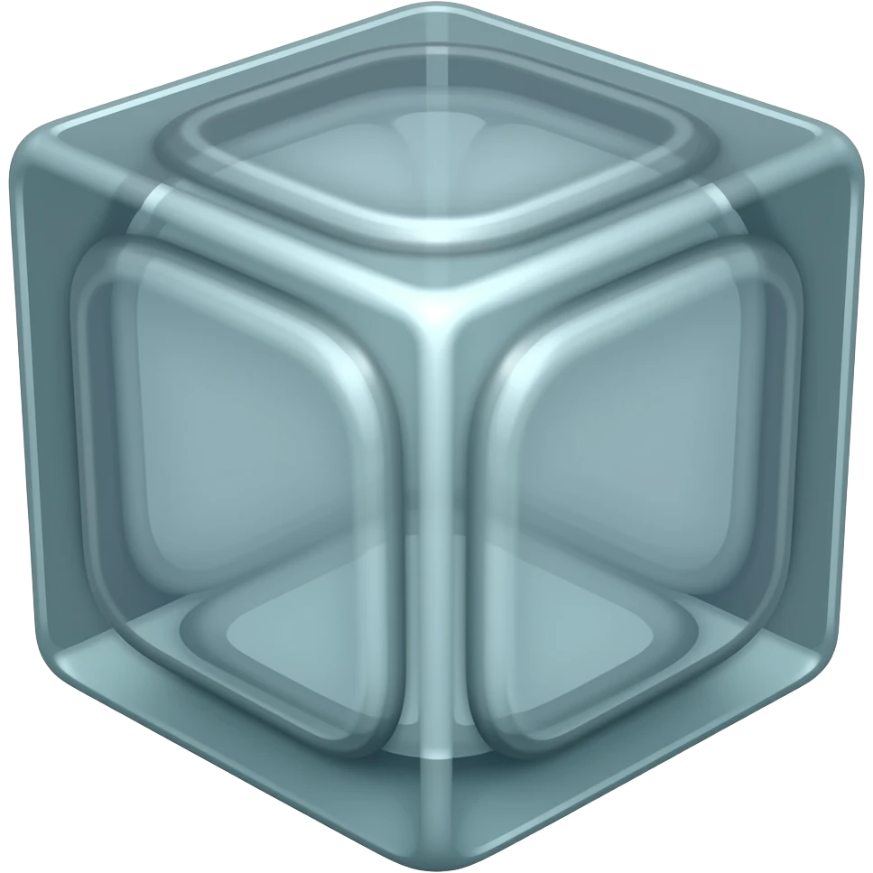 A metal block and a glass brick emoji