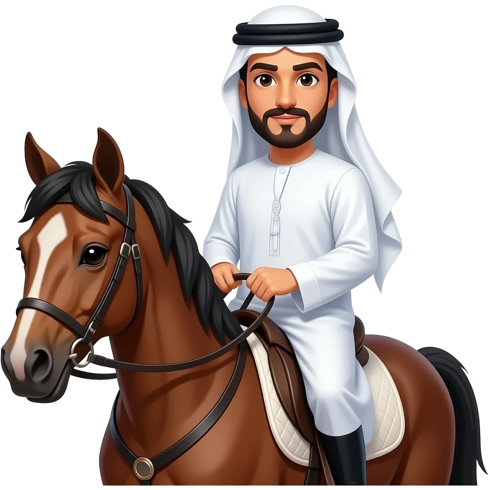 Sexy Arab Mustache rides emoji