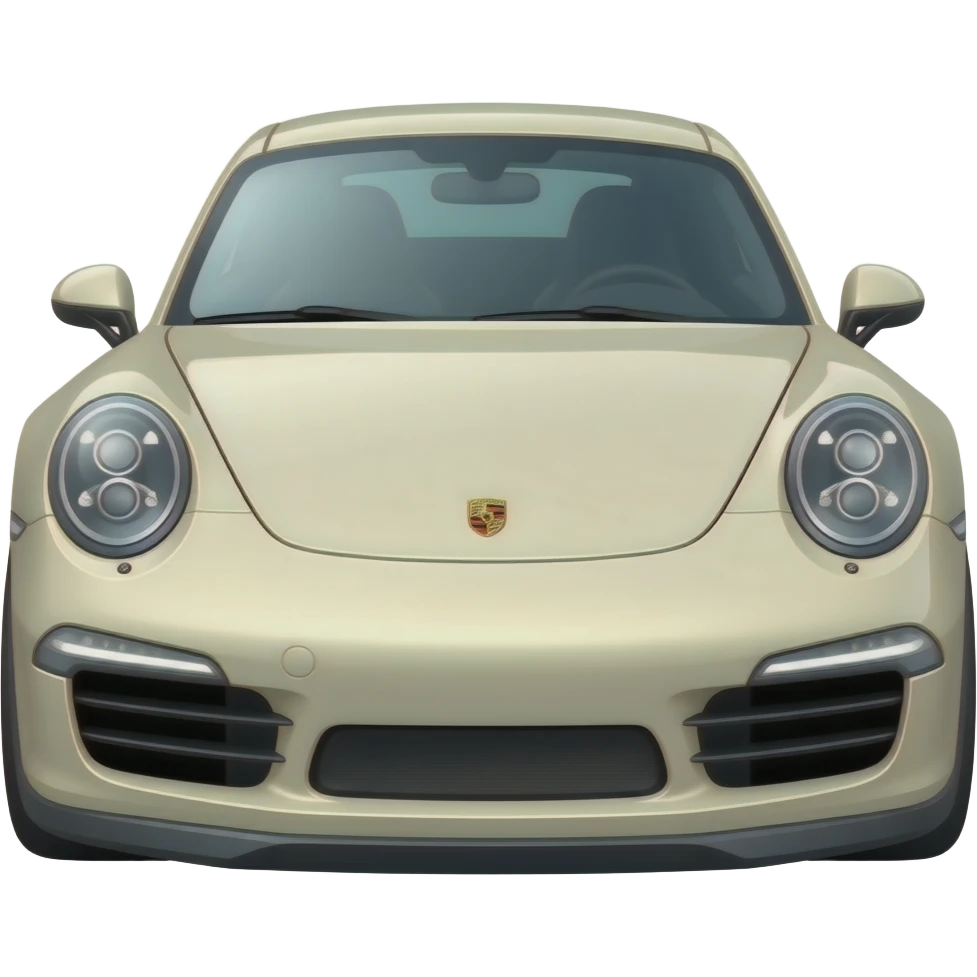 Cream white Porsche emoji