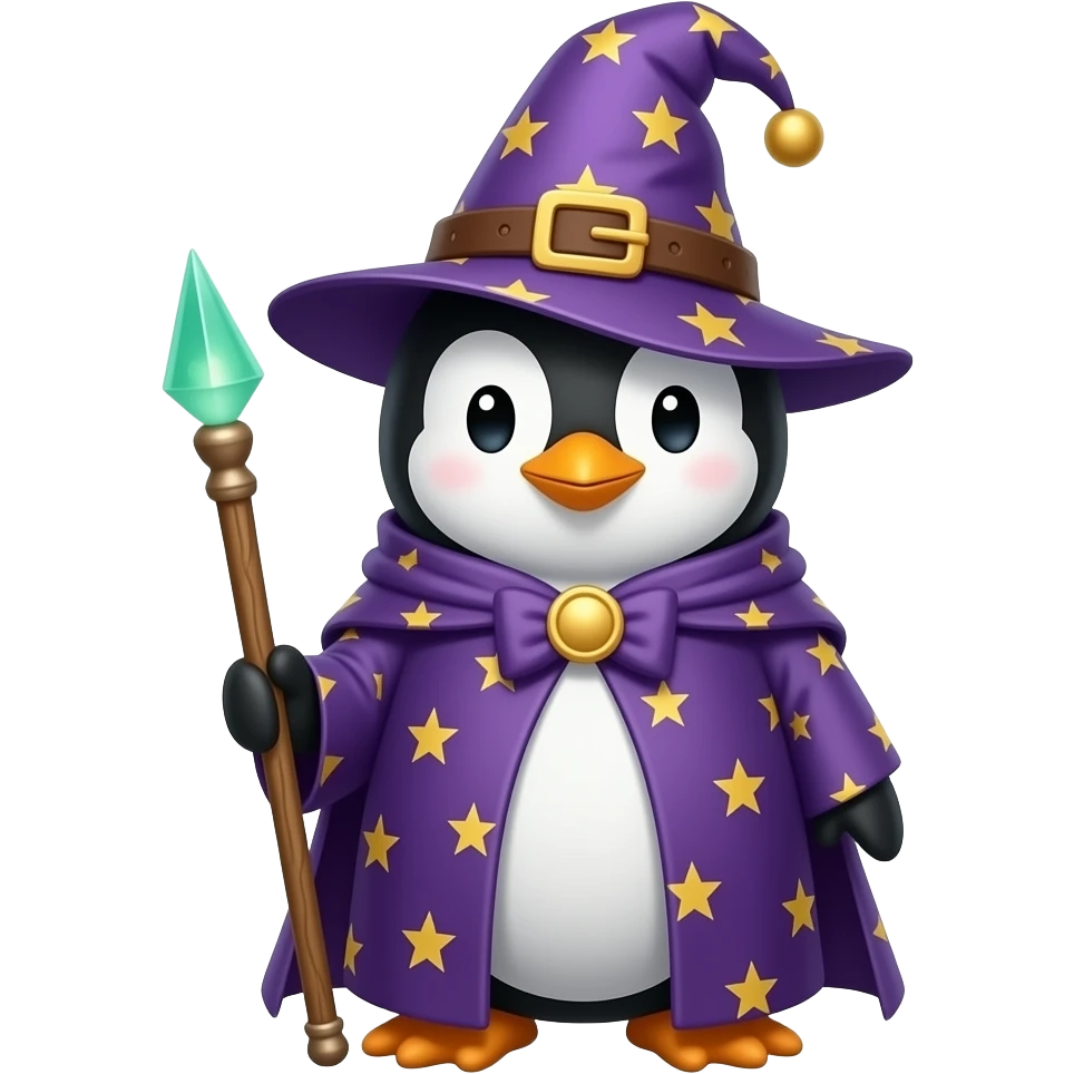 Penguin Wizard emoji