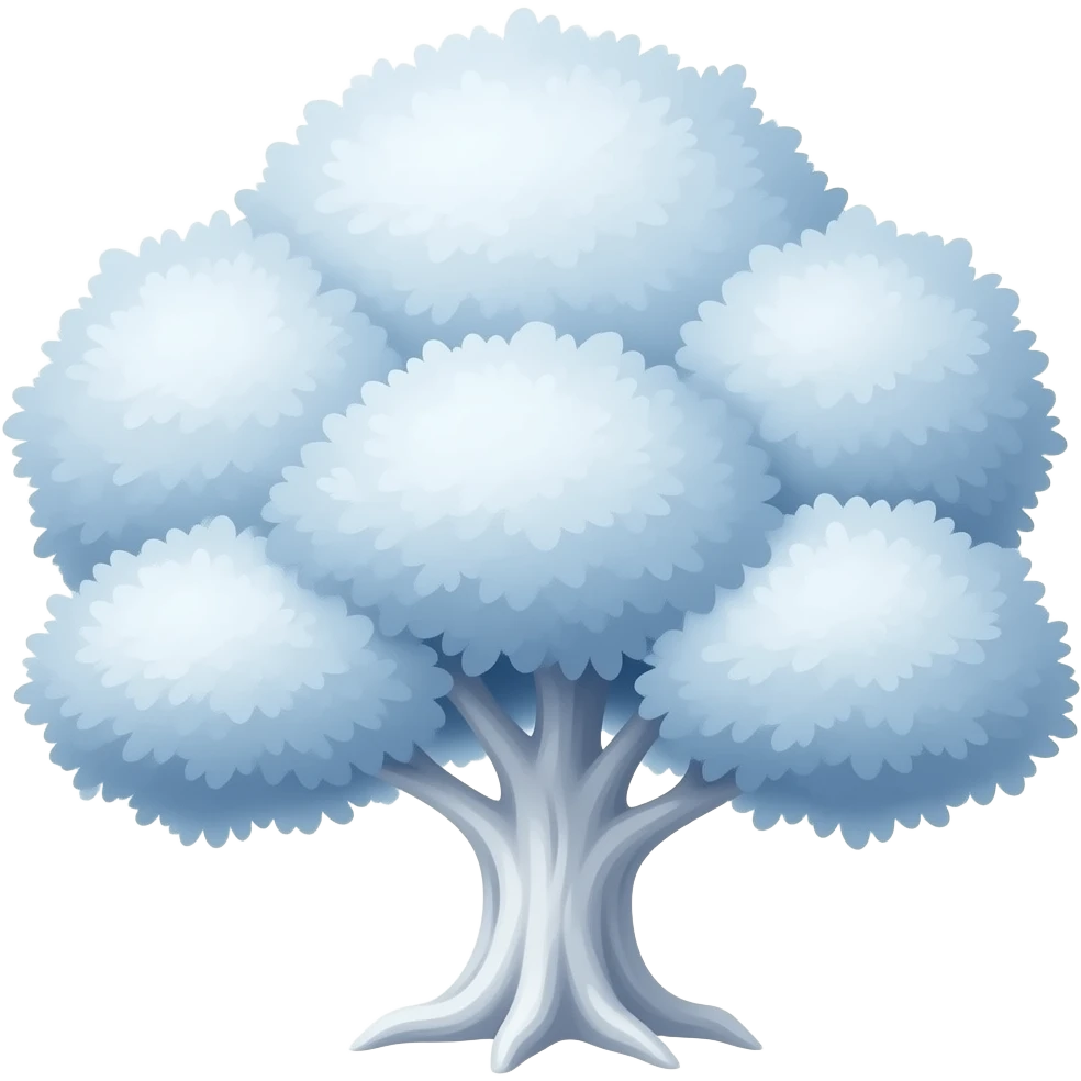 white mystical tree emoji