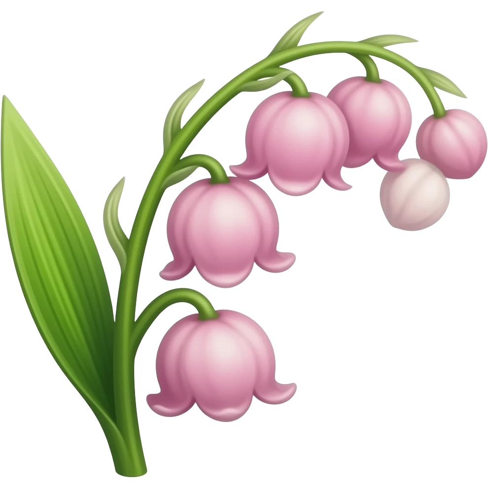 lily of the valley pink emoji
