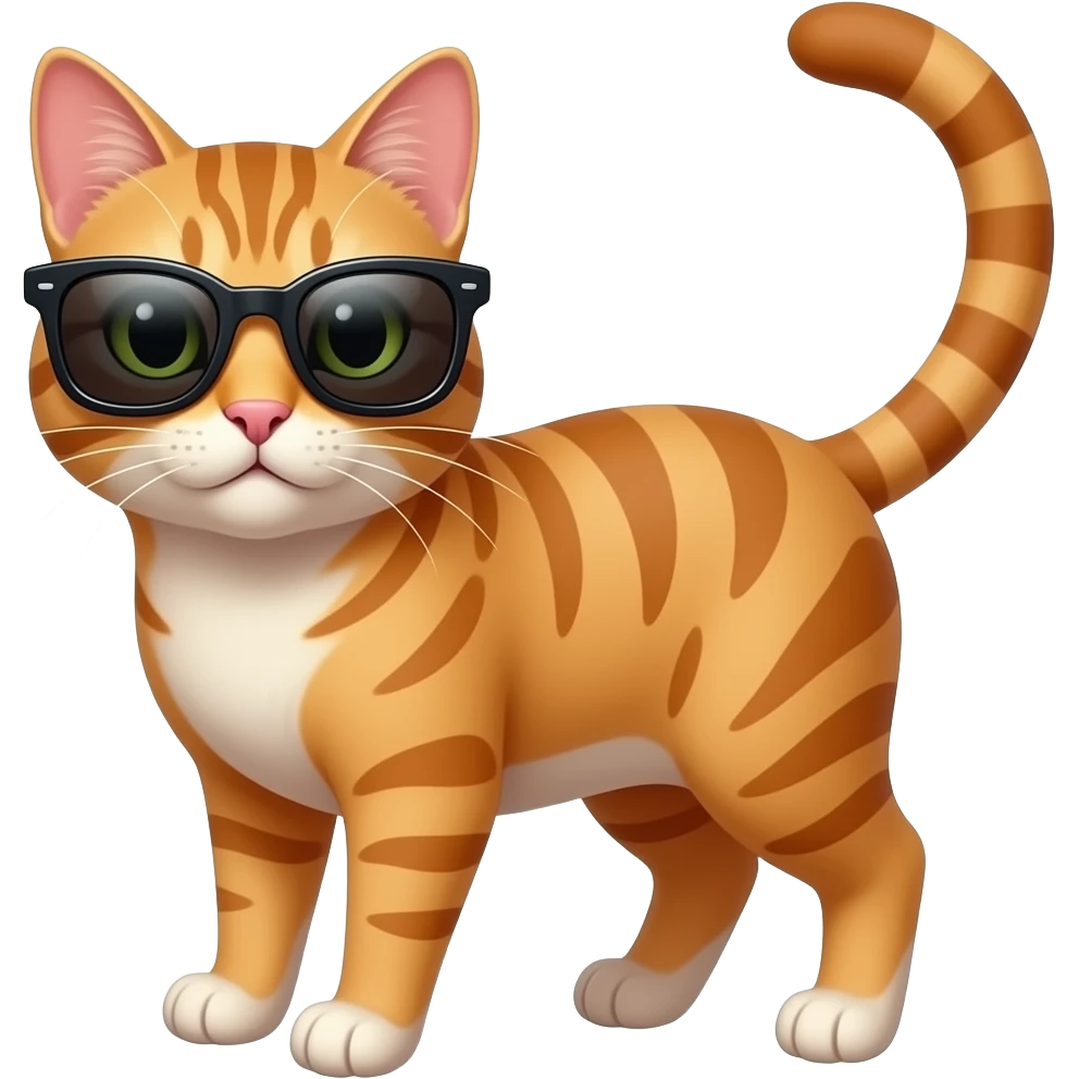 Cat wearing sunglasses emoji