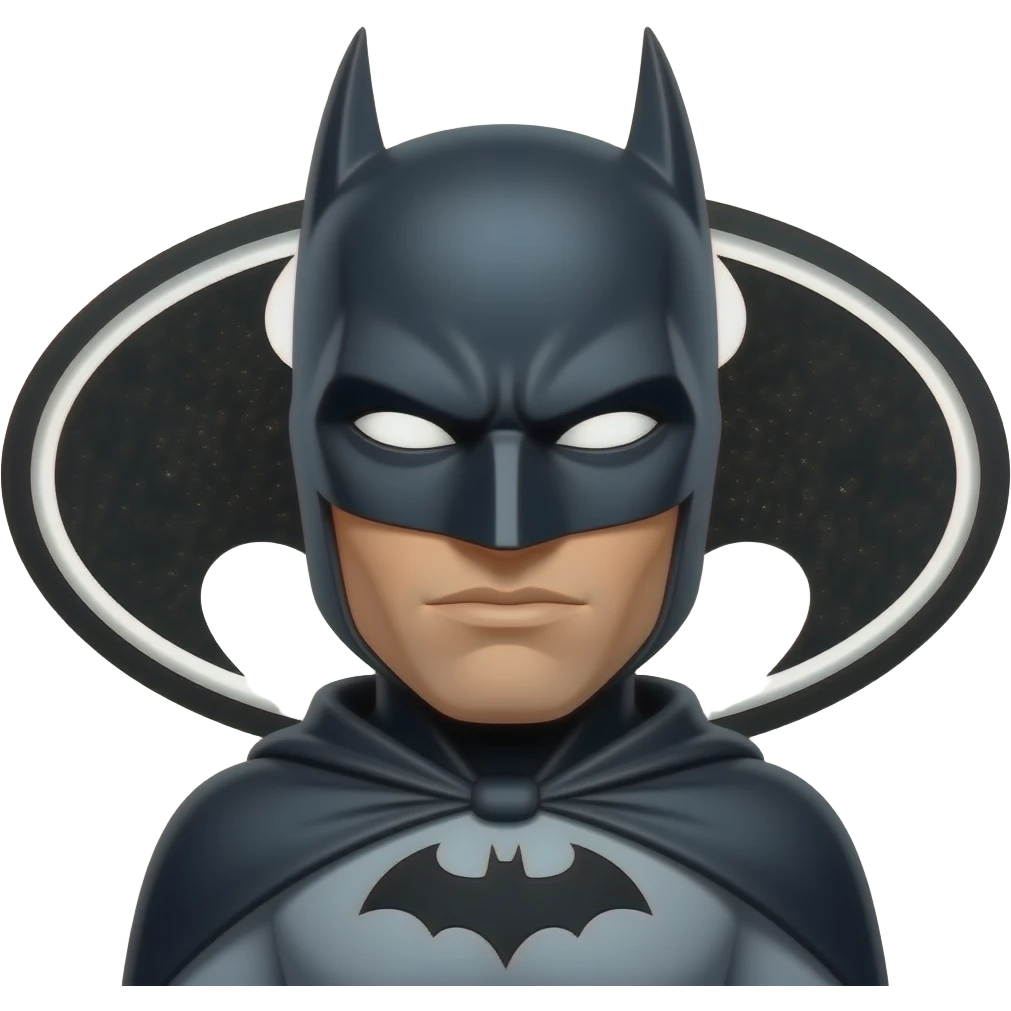 batman logo darker skin emoji