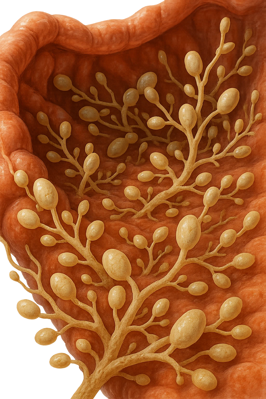 CANDIDA INTESTINALE, IPERREALISTICA 4K emoji
