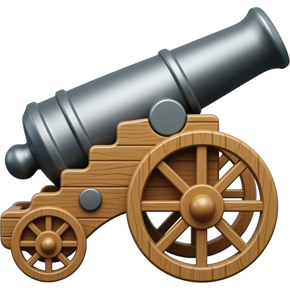 Side facing Cannon emoji
