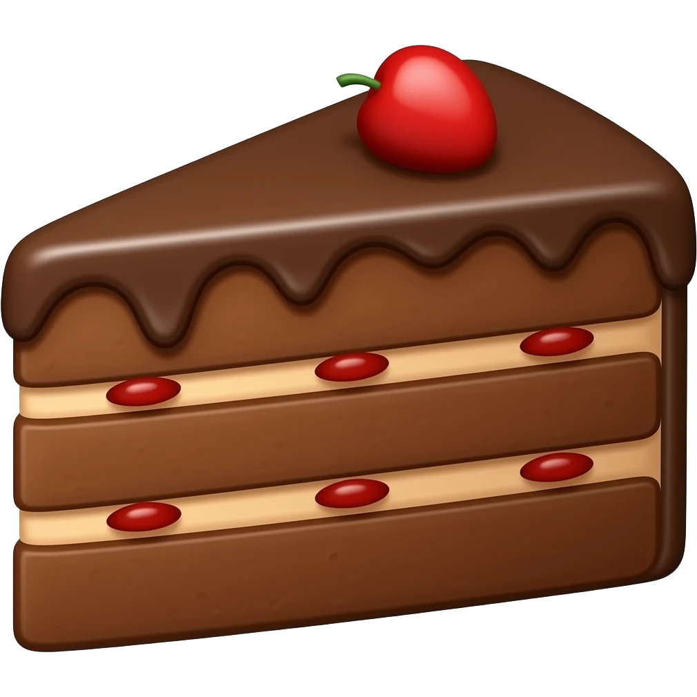 A chocolatecake emoji