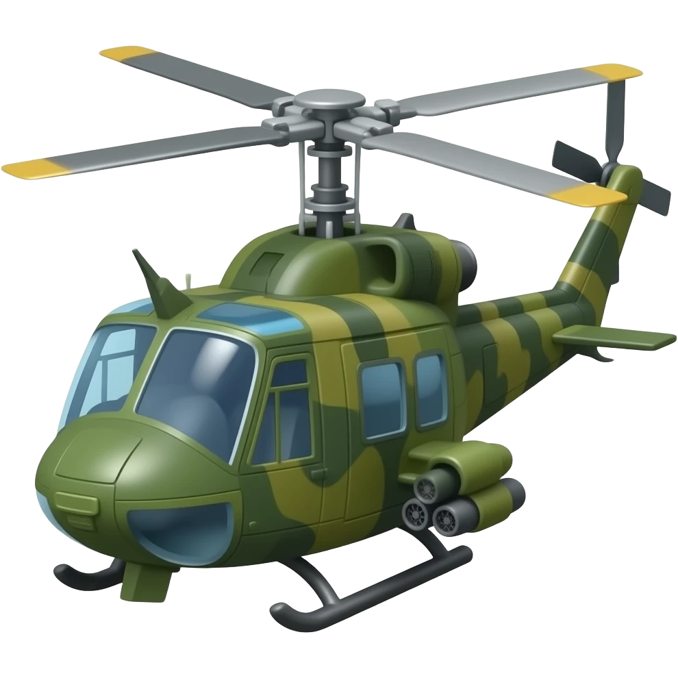 Military Helicopter emoji