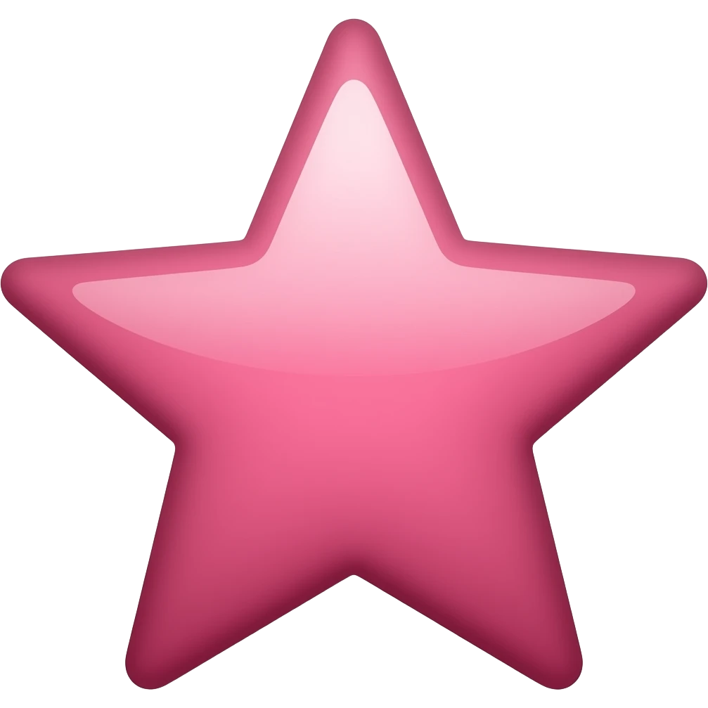 Pink star emoji