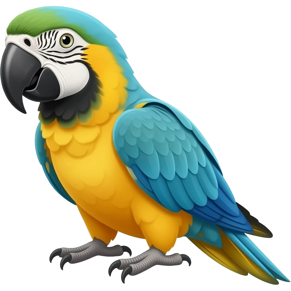 Parrot blue head Amazon emoji