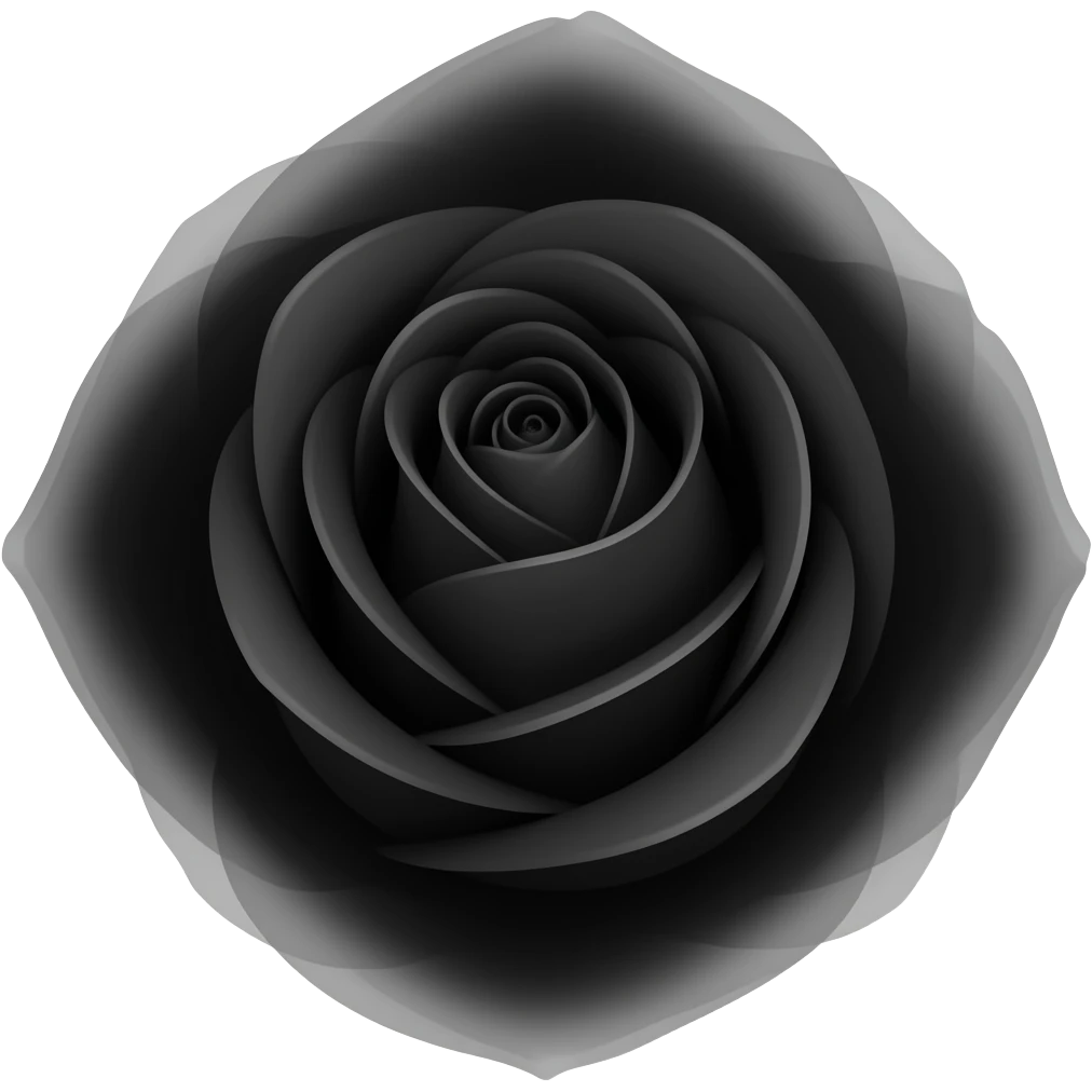 Black rose emoji