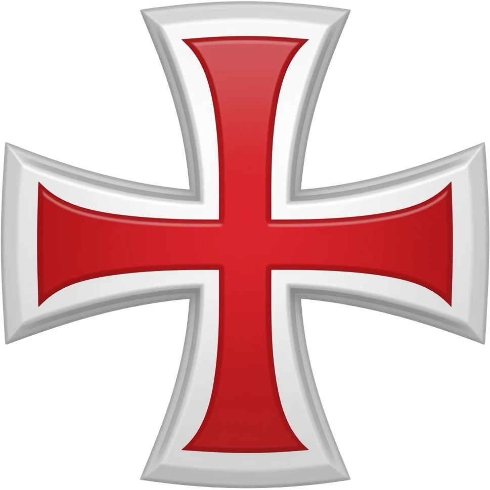 White templar cross emoji