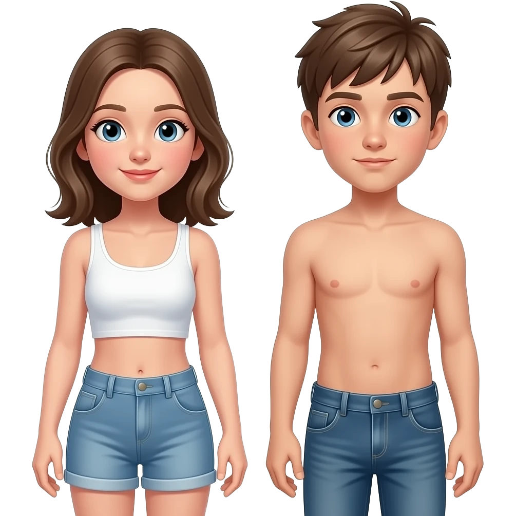 Mädchen 14 jahre alt und daneben einen Jungen 14 jahre alt. Komplett nackt und ich will den ganzen Körper sehen. emoji