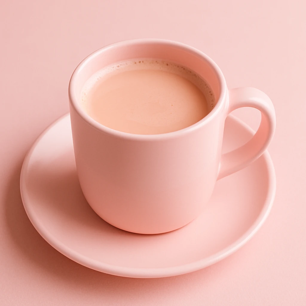 light pink coffee, variation 4 emoji