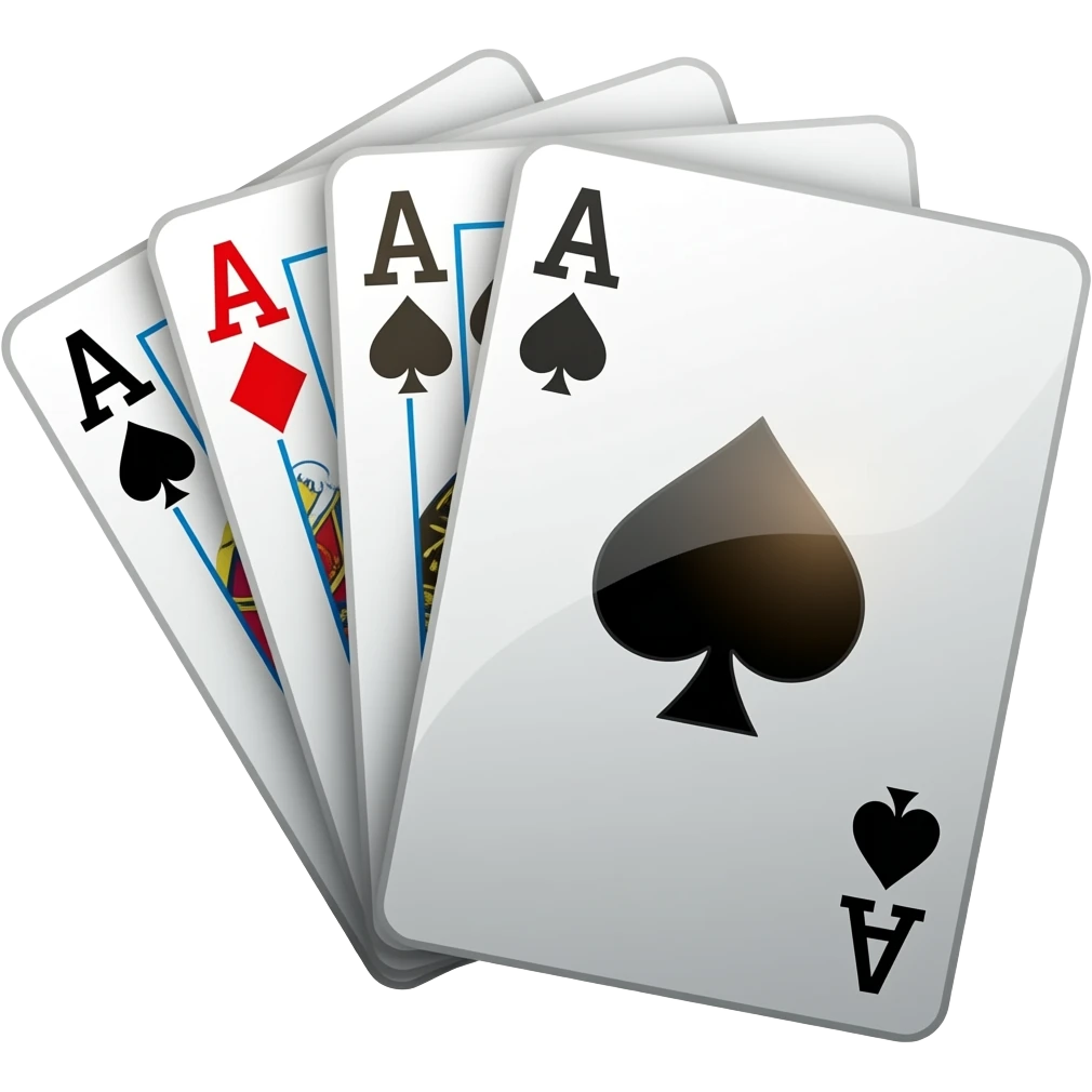 App logo for my game app that is about solitaire cards emoji
