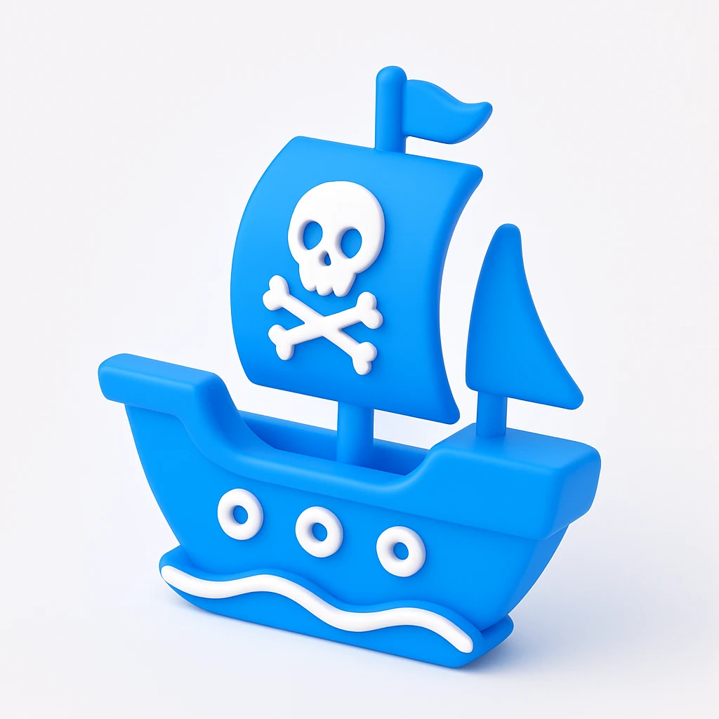 pirate ship emoji