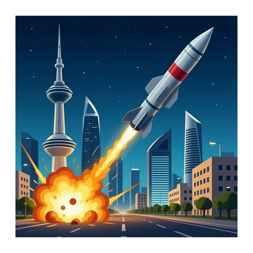 Kuwait is being bombed with missiles emoji