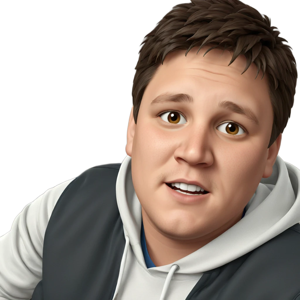 brown haired boy in hoodie emoji