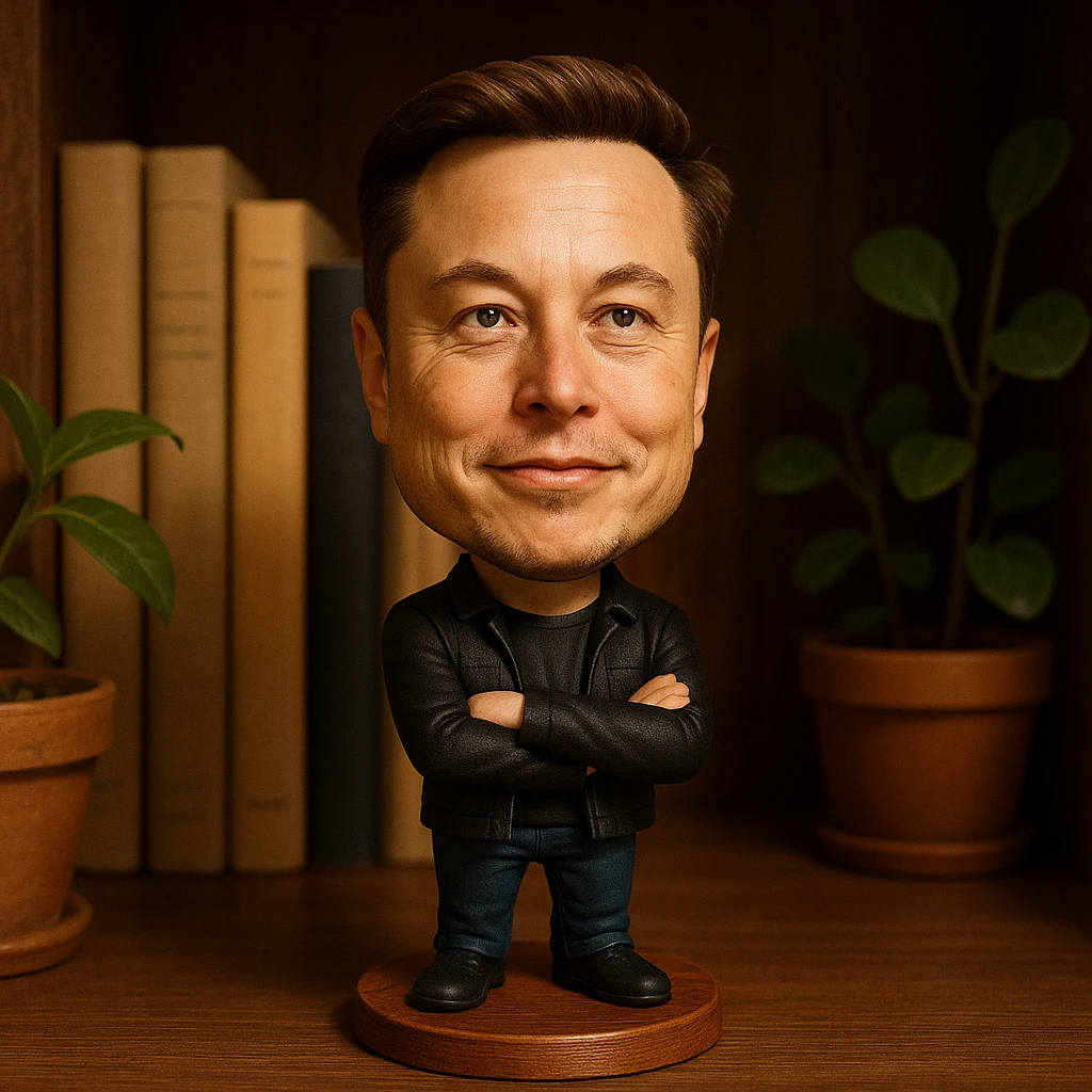 elon mush with wood emoji