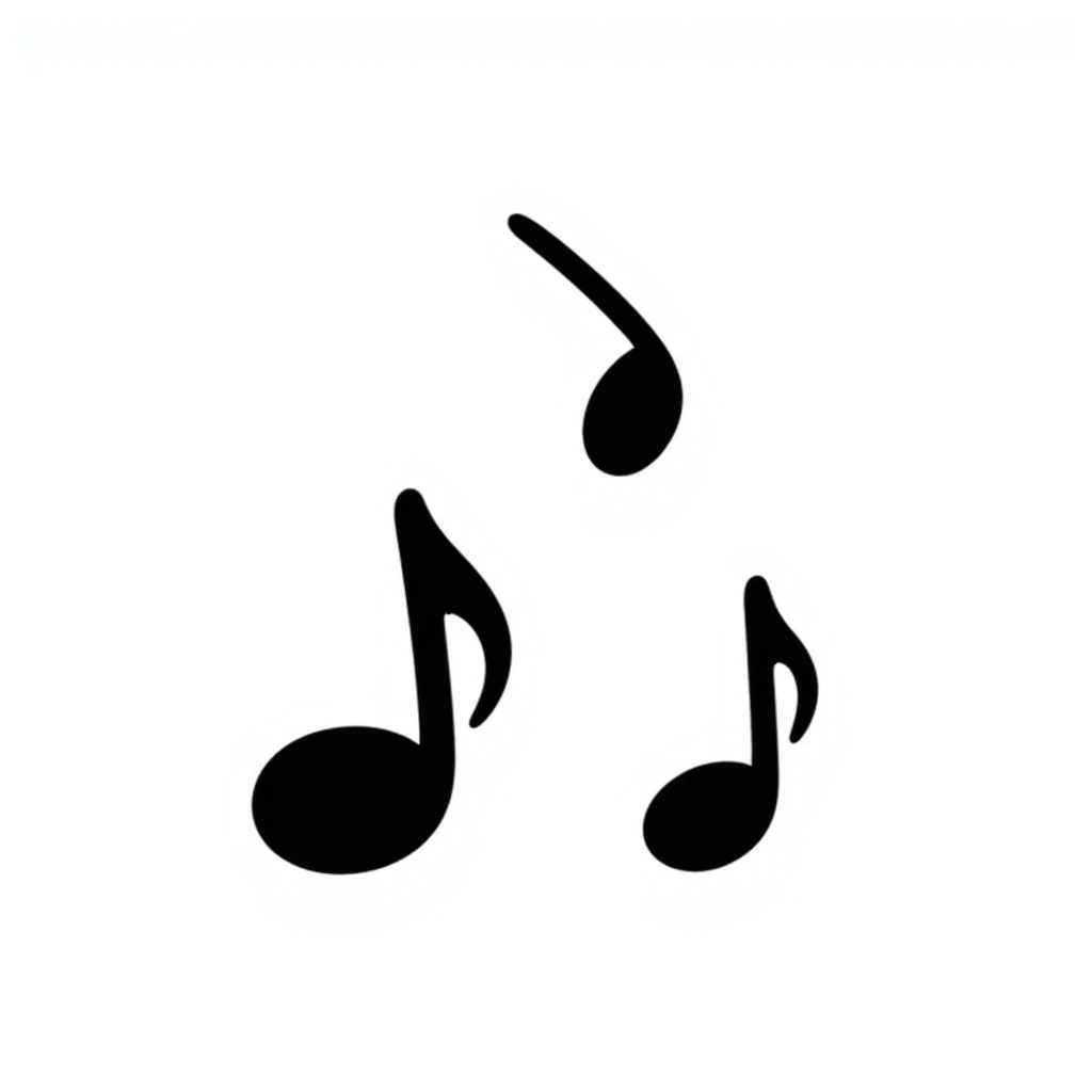 triple music note emoji