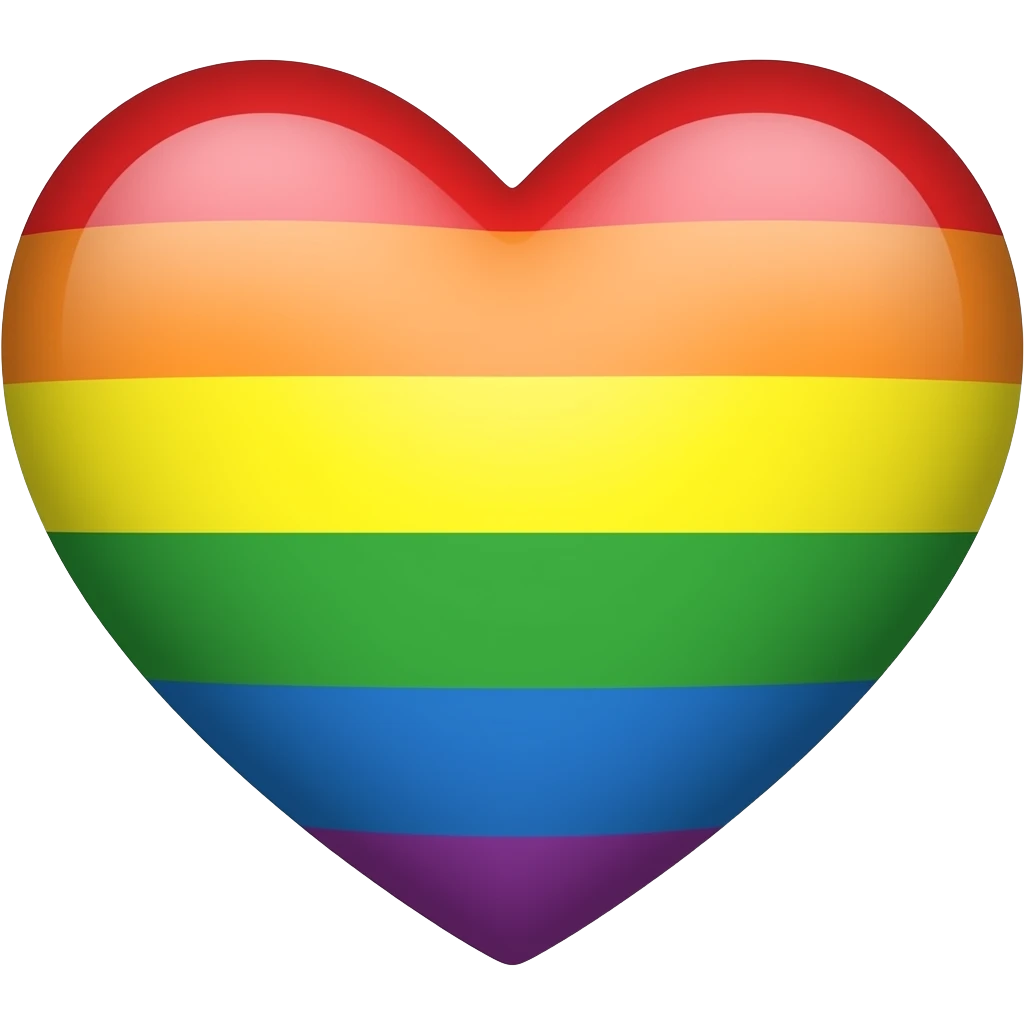 LGBT heart emoji