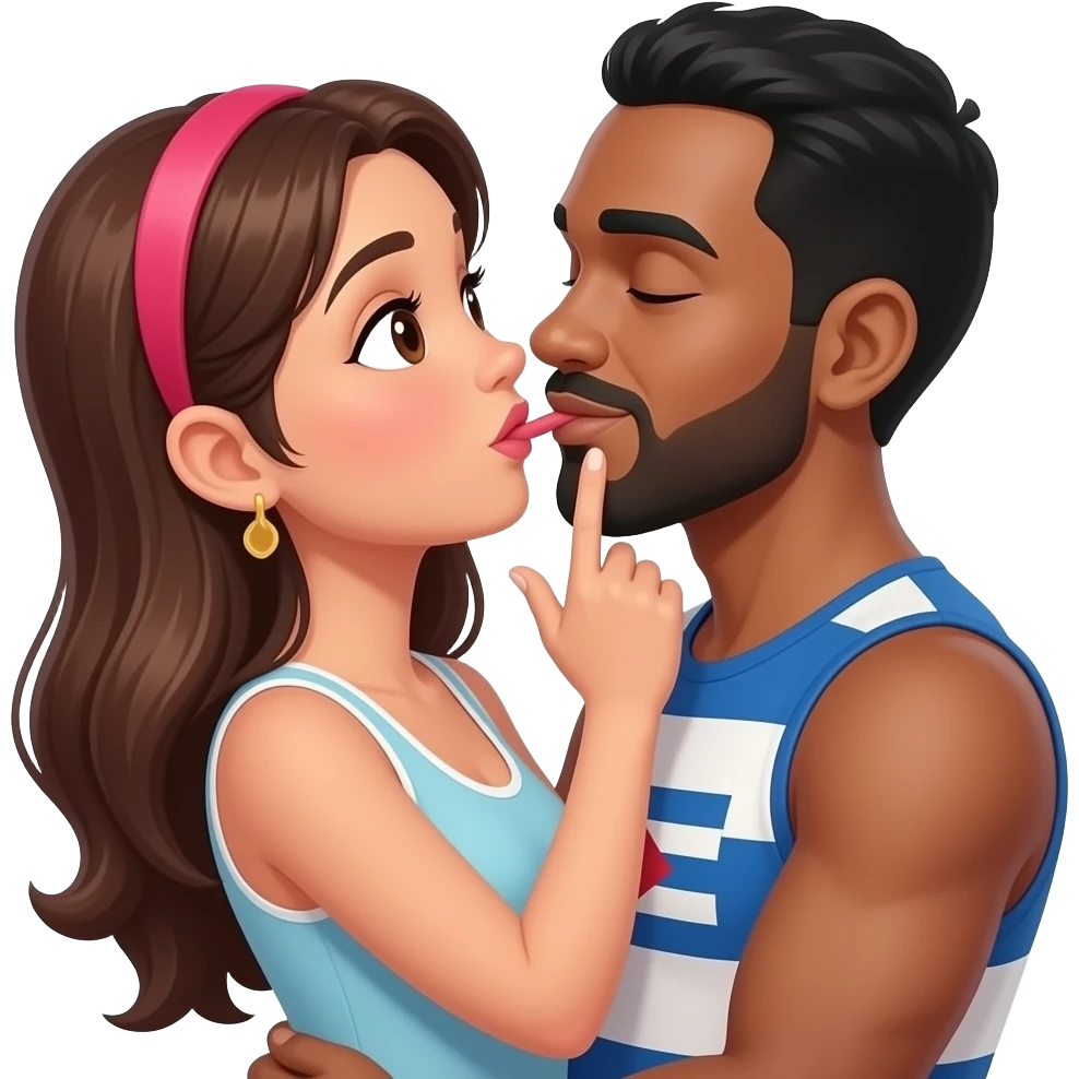 Chica teniendo sexo con un mulato cubano emoji