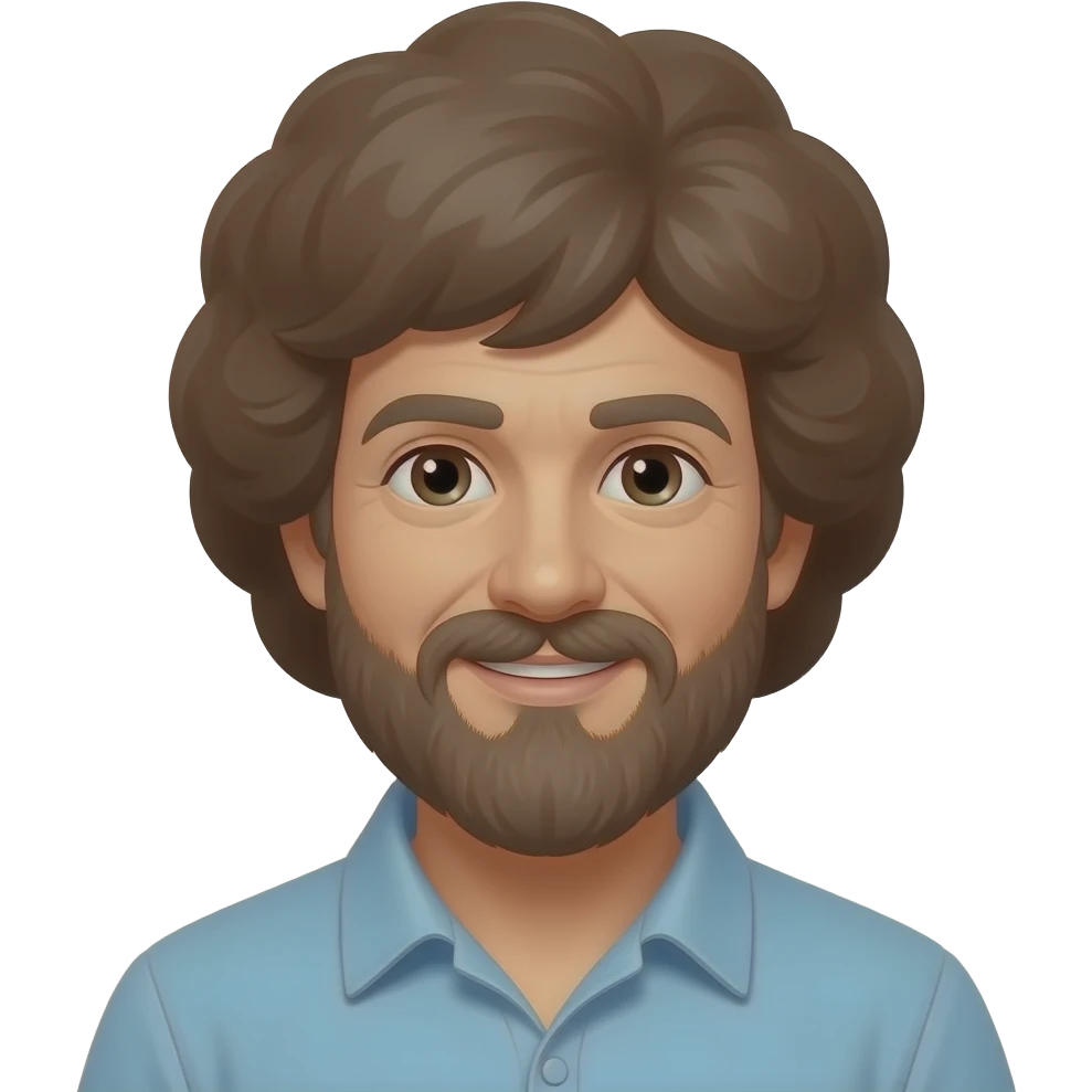 Bob Ross emoji emoji
