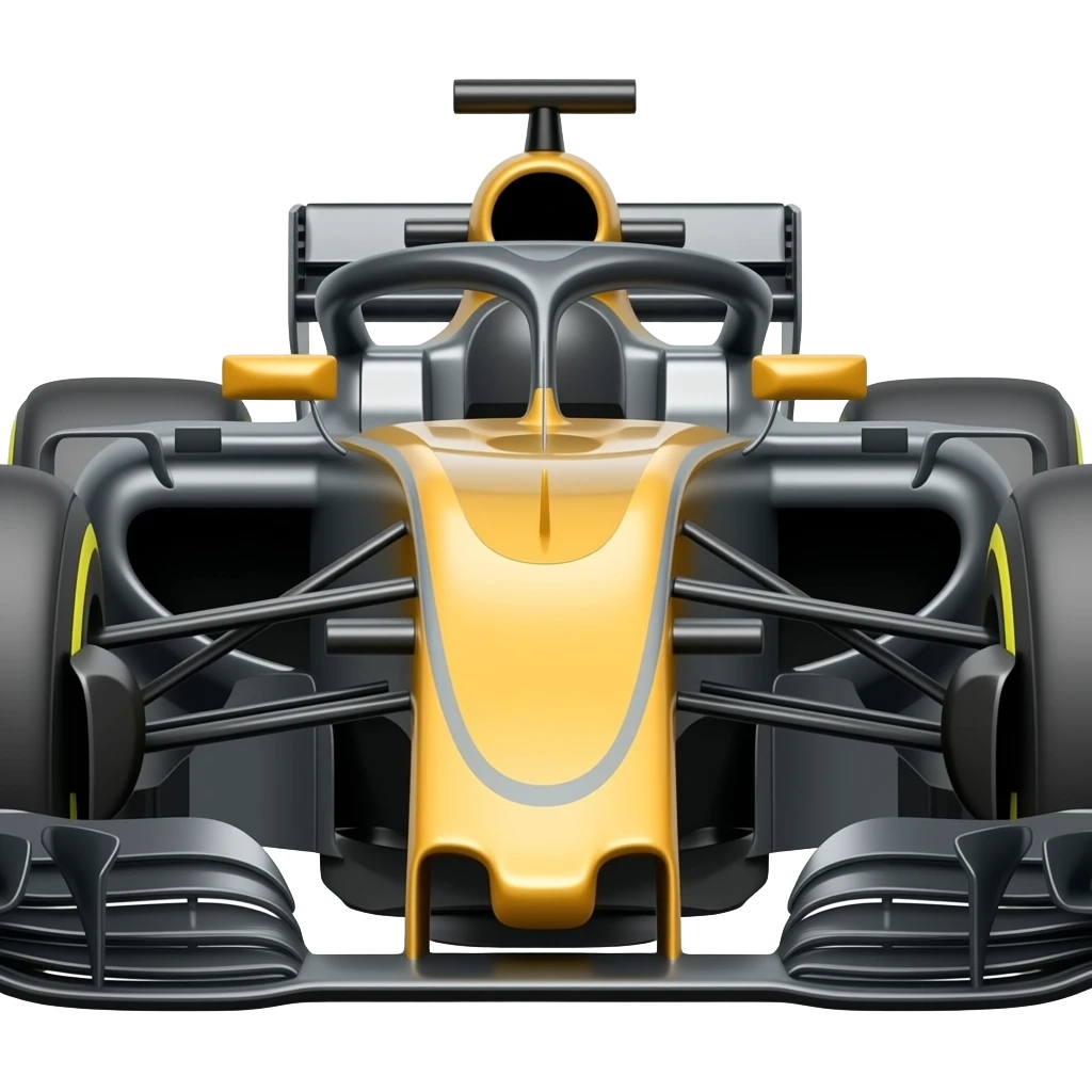 Formula 1  car on the side emoji