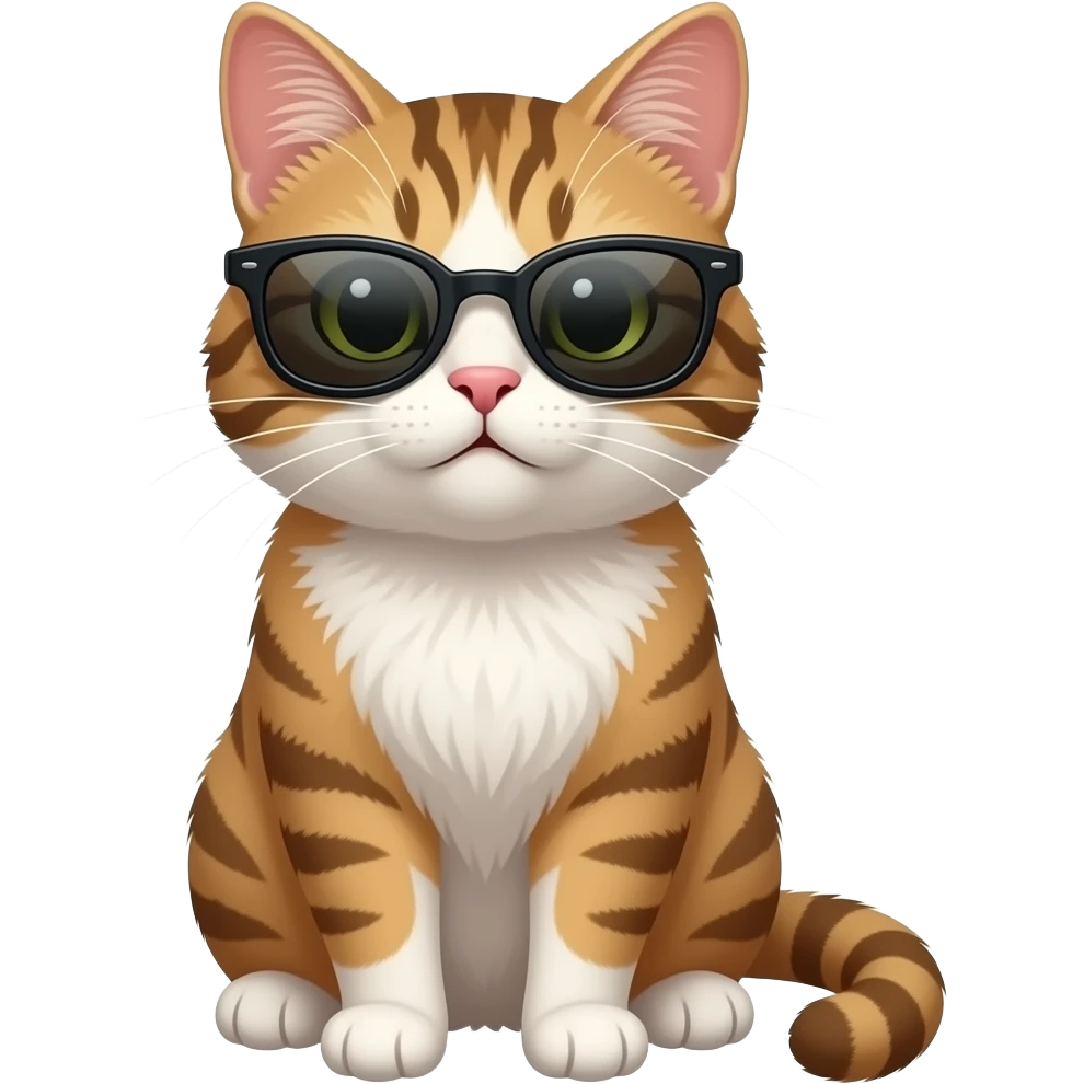 Cat wearing sunglasses emoji
