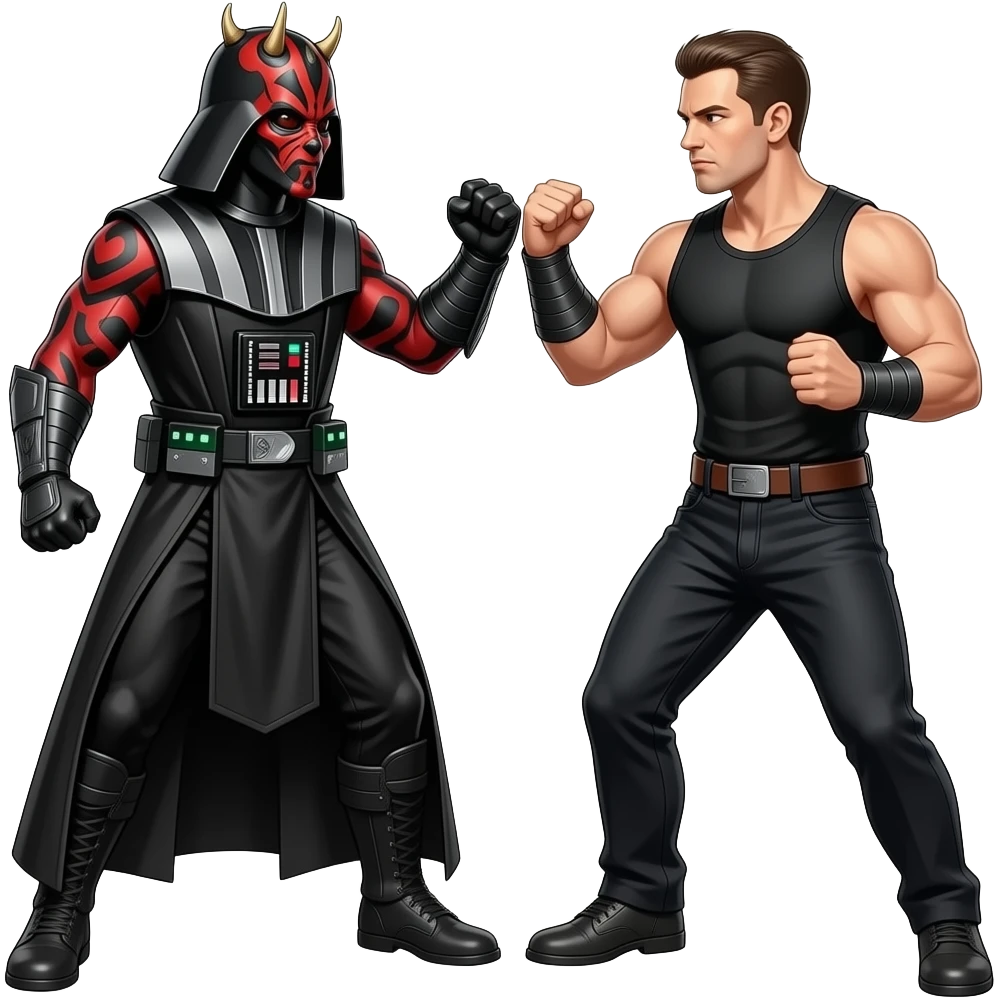 darth maul fighting frank dux emoji