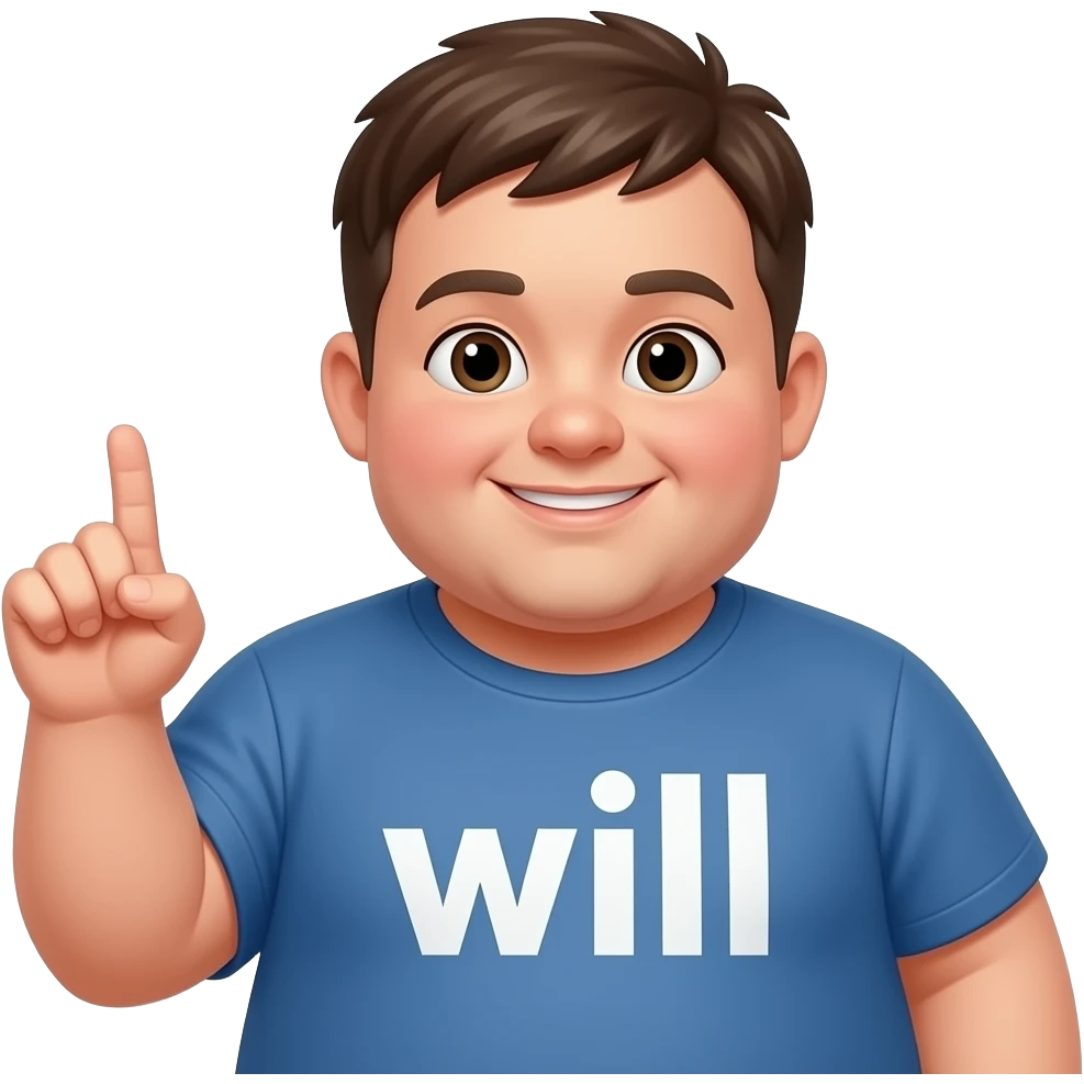 un niño goordo, gordo, ordo, gordogordo, gordo, gordogordo, gordo, gordogordo, gordo, gordogordo, gordo, gordogordo, gordo, gordogordo, gordo, gordogordo, gordo, gordogordo, gordo, gordogordo, gordo, gordogordo, gordo, gordo. diciendo gracias. en su camisa pone will emoji