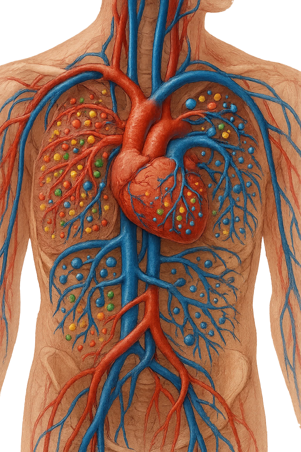 immagine realistica prendendo spunto da questa Nutrienti veicolati nel corpo emoji