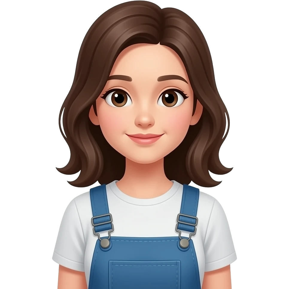 Girl in coveralls emoji