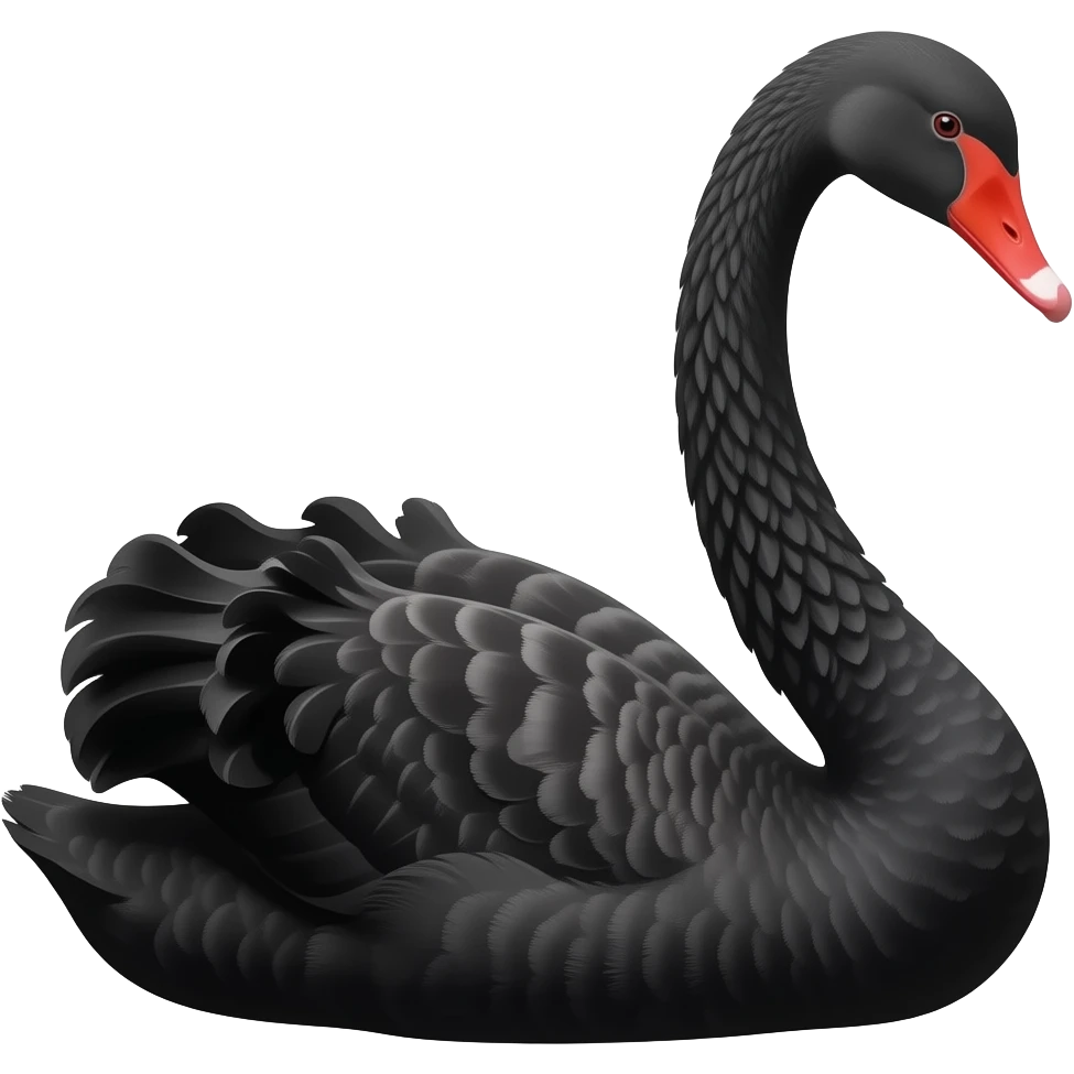 Black swan emoji