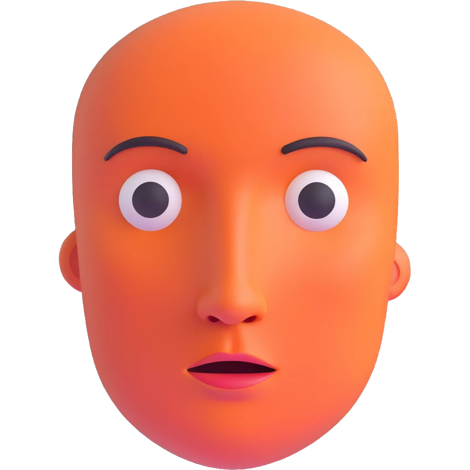 head without eyes, nose or mouth emoji