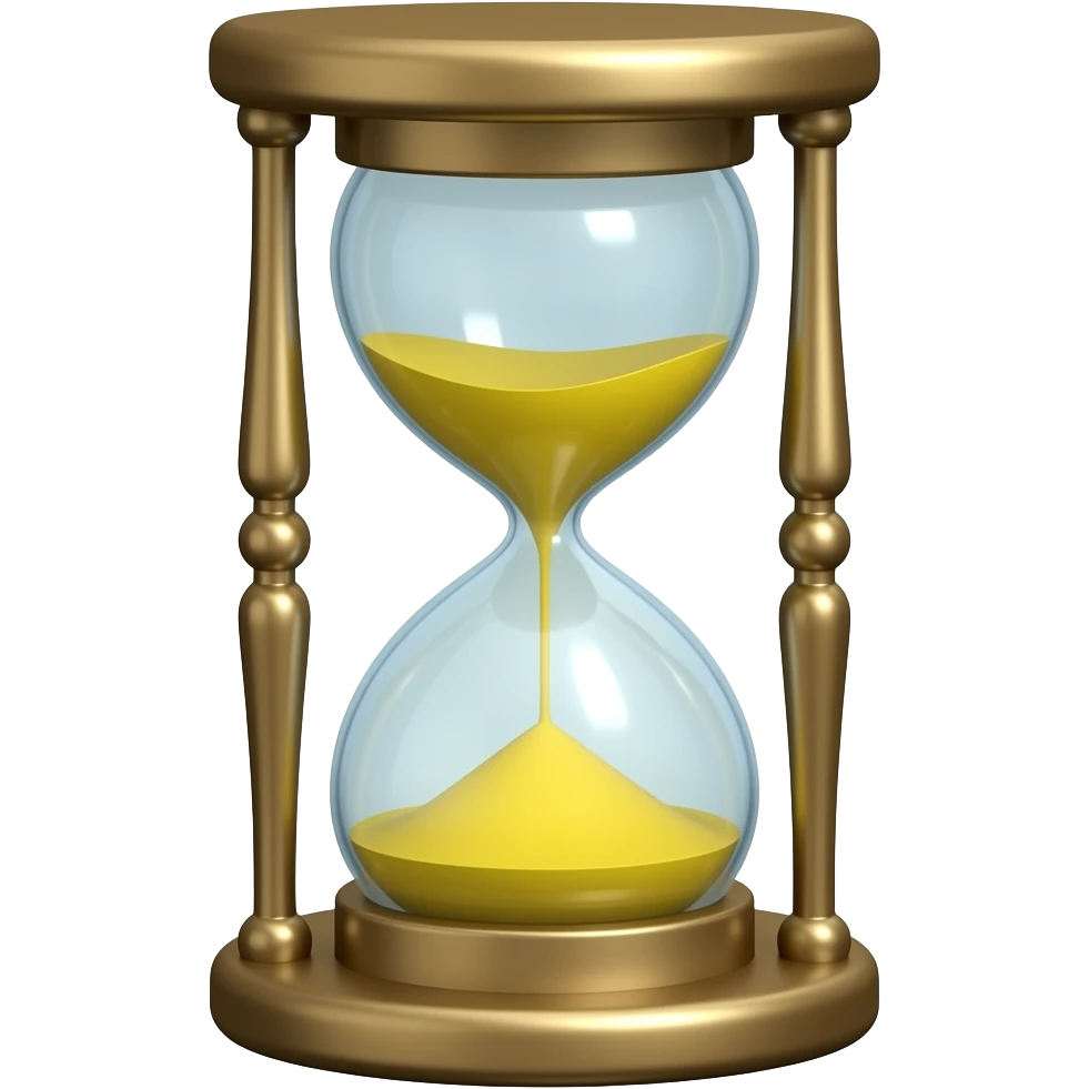 reloj de arena emoji