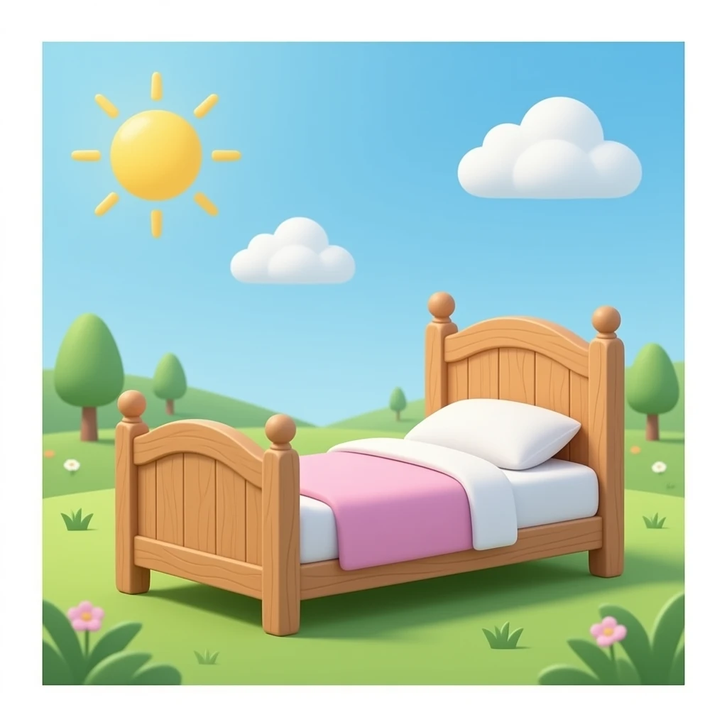 baby room with wood bed emoji