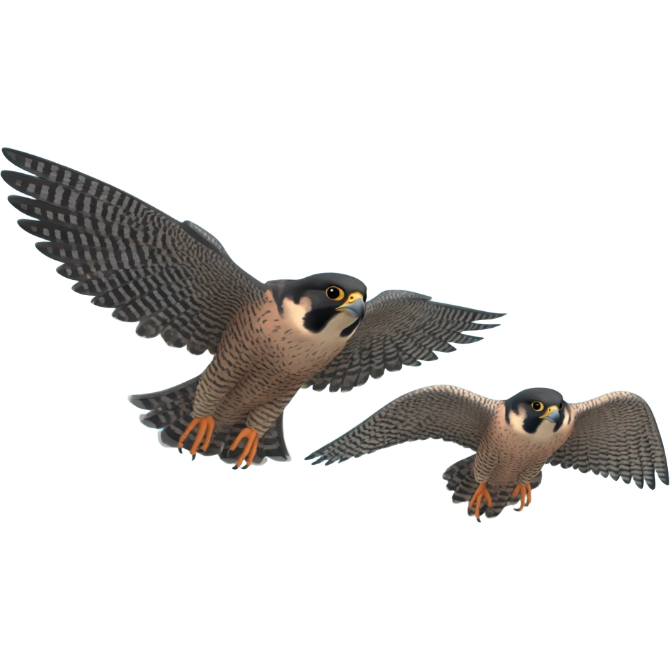 Peregrine Falcon duos Canada emoji