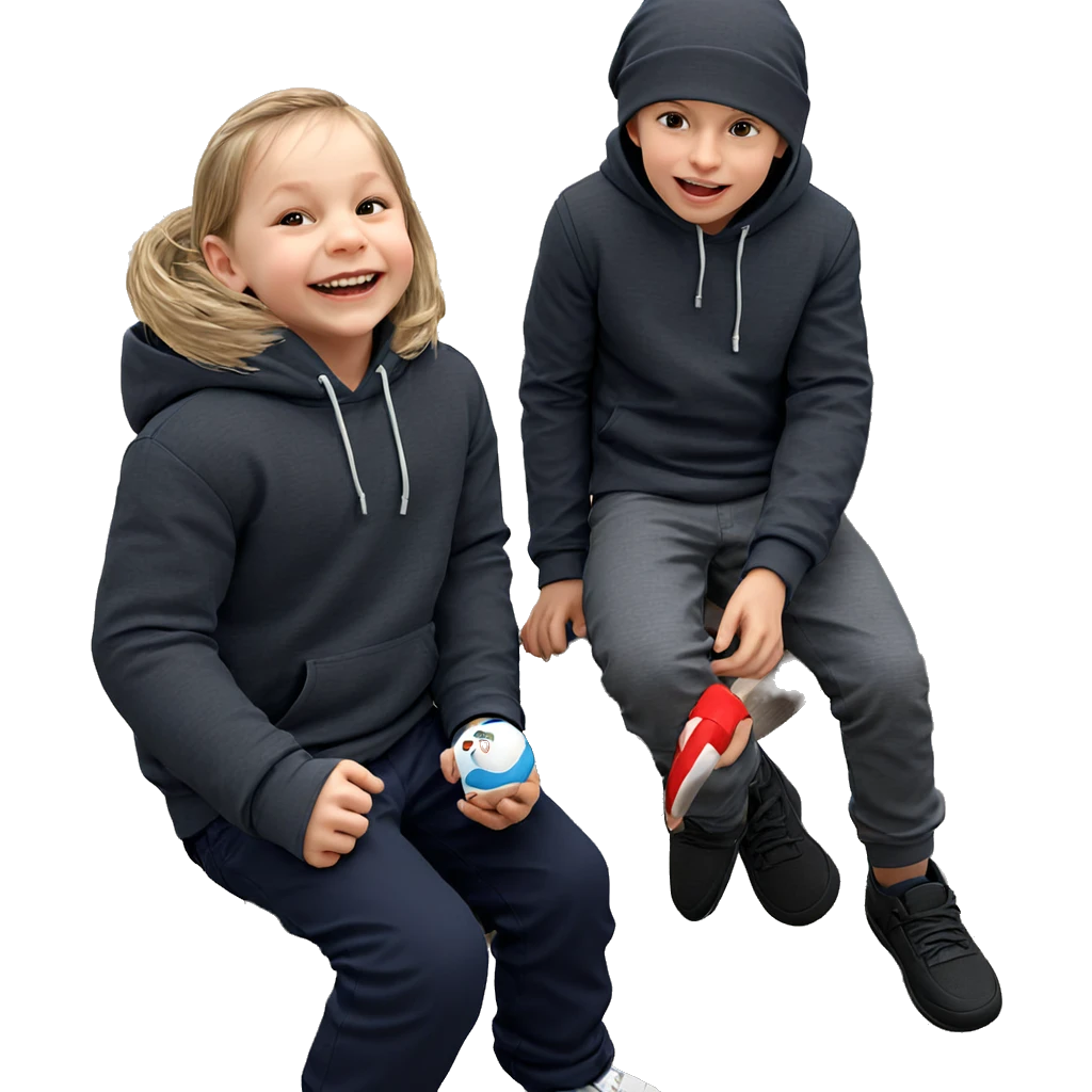 boys relaxing by the beach emoji