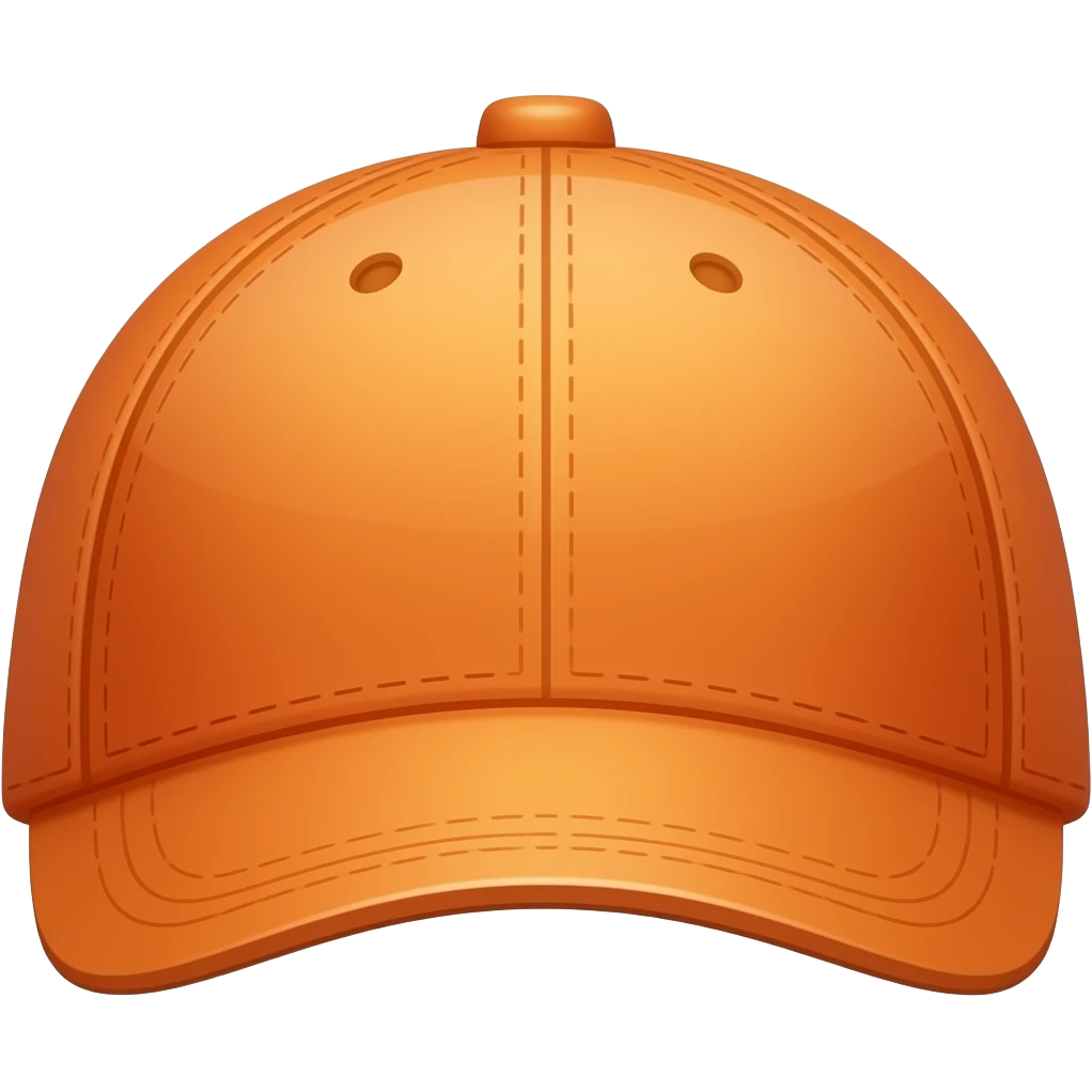 Orange colour cap emoji