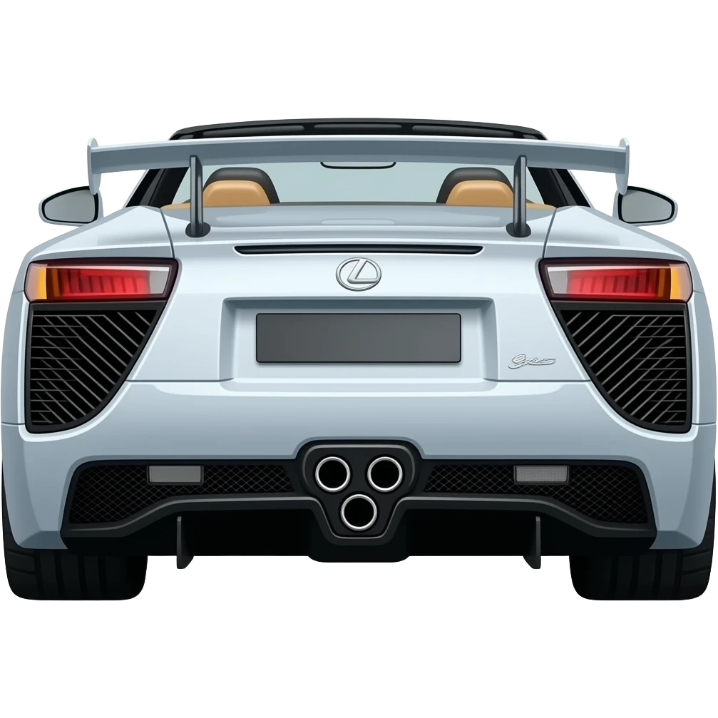 Lexus LFA Convertible Back emoji