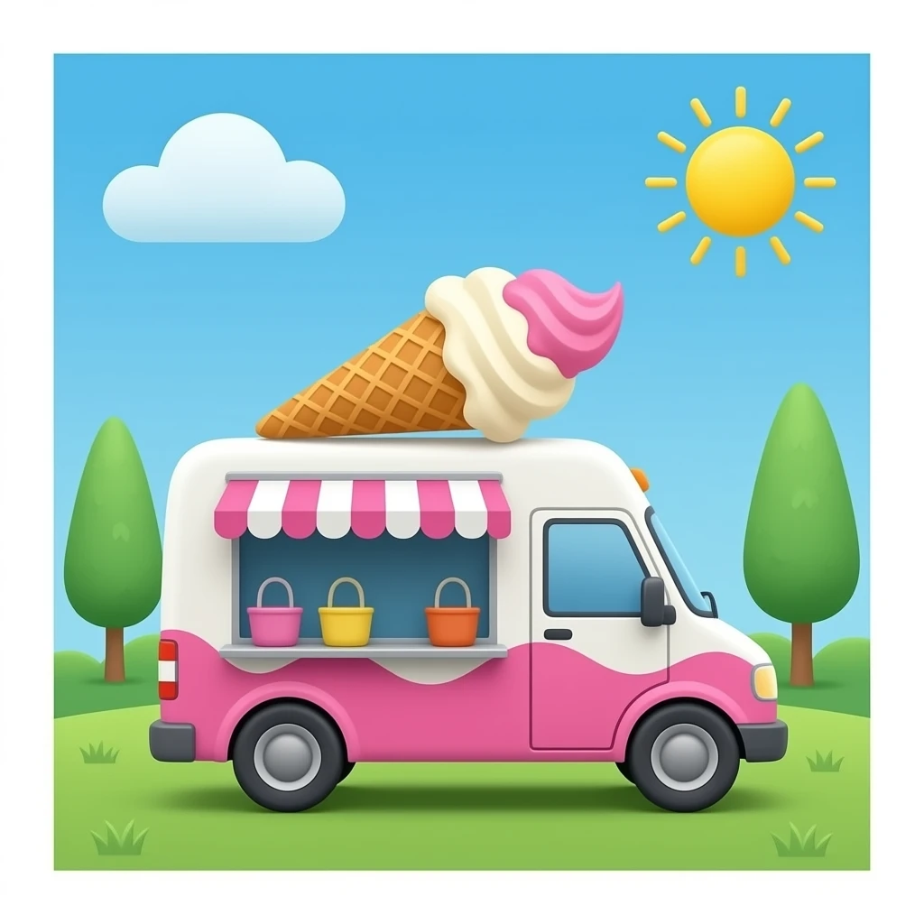 The ice cream van emoji