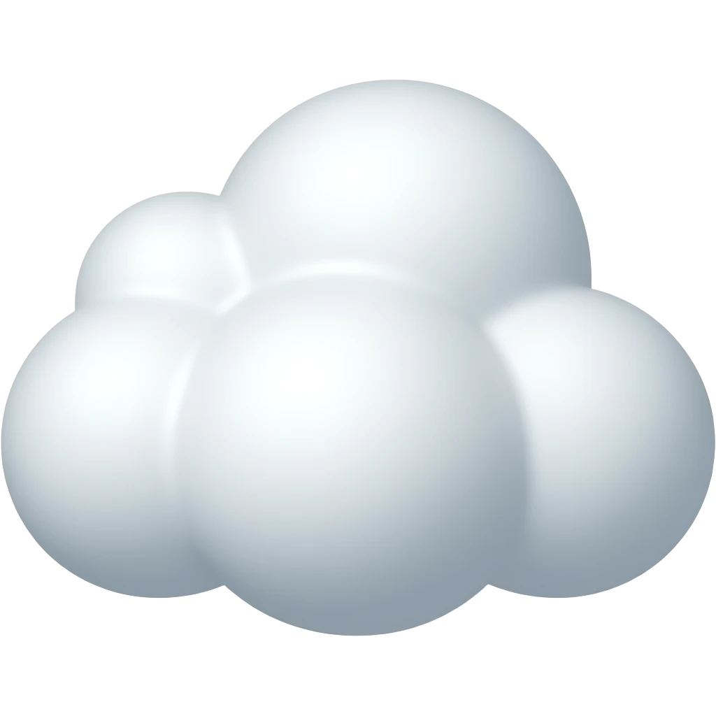 облако белое мягкое не объемное emoji
