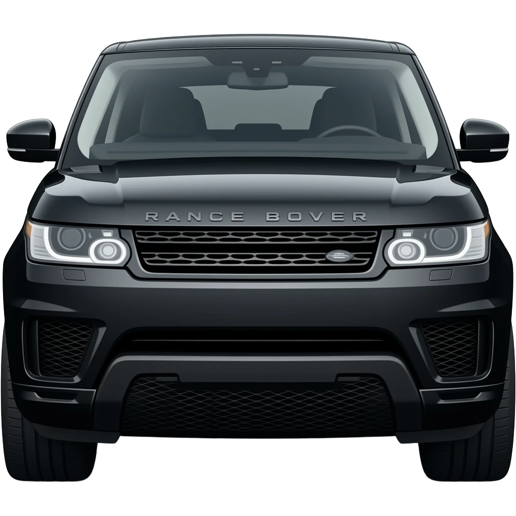 Black range rover sport with black wheels emoji