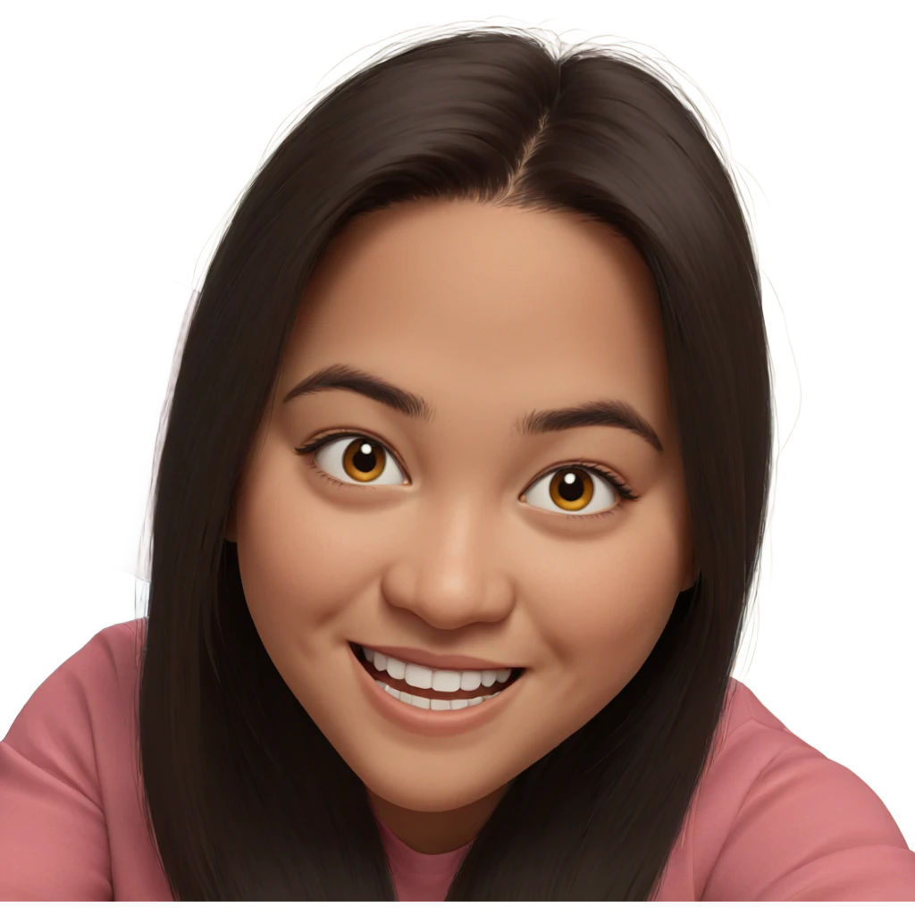 happy girl portrait smiling emoji