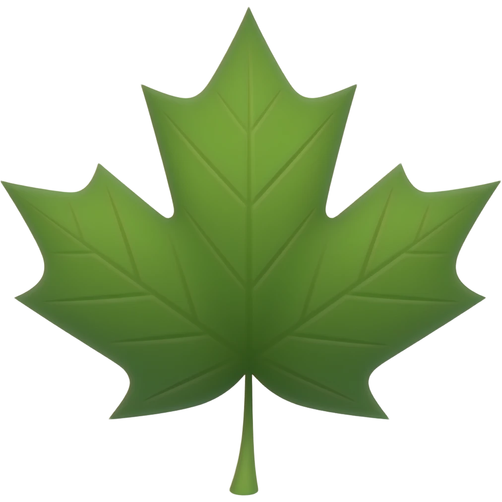 🍁 Pero verde emoji