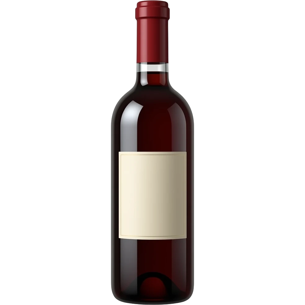 Emoji de botella de vino de color rojo emoji