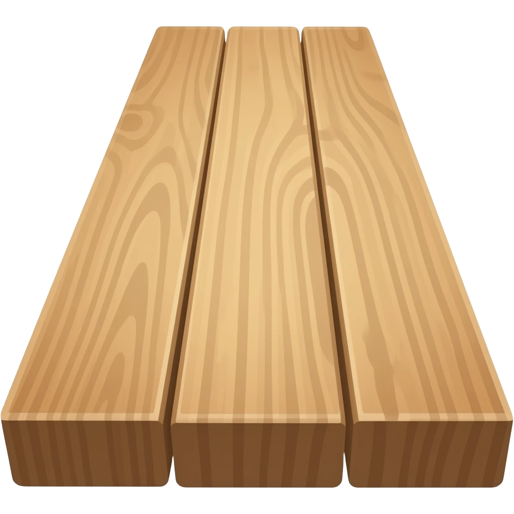 thick black outline, planks emoji, thick black outline, simple cartoon emoji